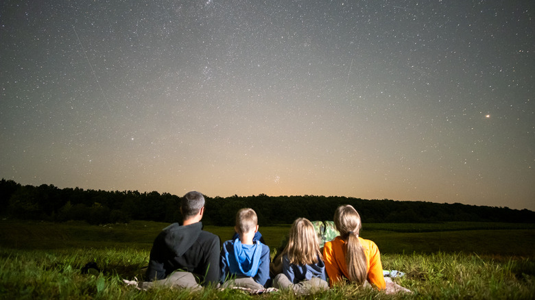 family stargazing