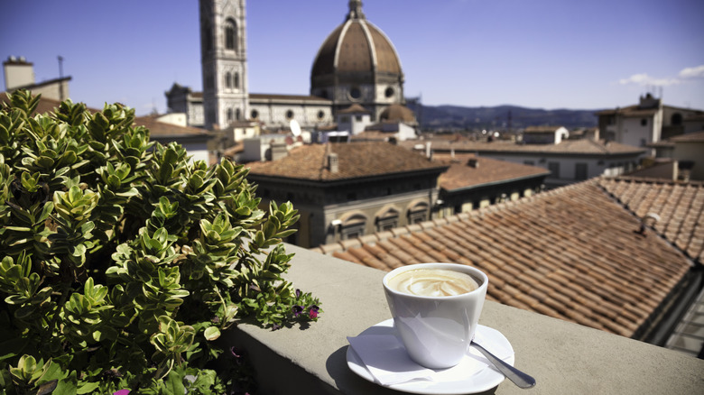 Coffee on an Italian rooftop