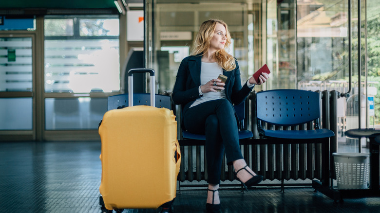 traveler with passport