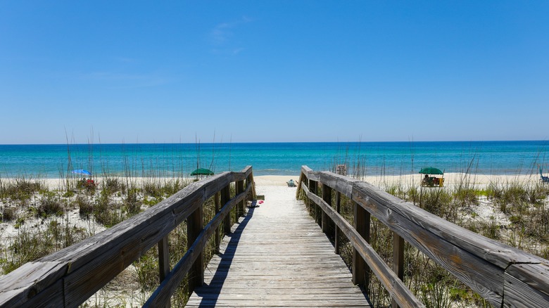 A walkway to Henderson Beach 