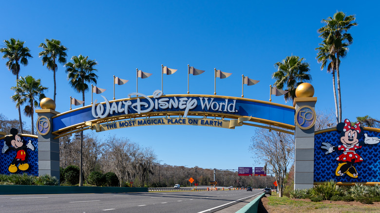 Disney World entrance arch