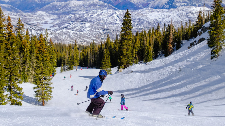 Man skiing in Aspen