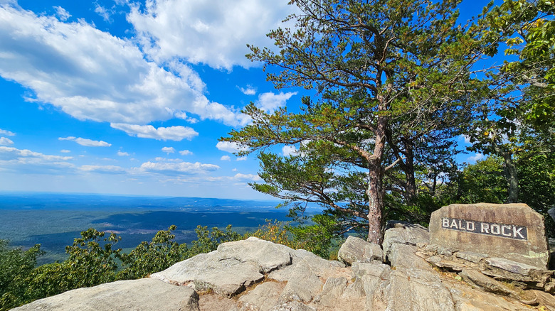 The view from Bald Rock Trail in Cheaha State Park