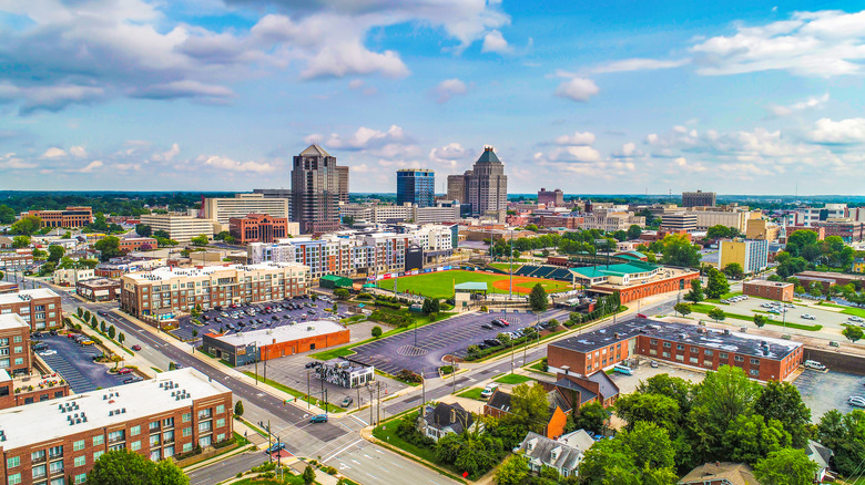 Aerial view of Greensboro, NC