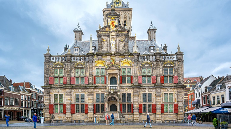 Renaissance-style town hall Delft Netherlands
