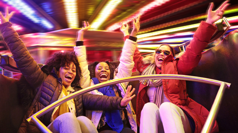 Friends on ride