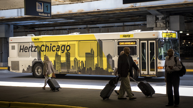 Car rental airport shuttle