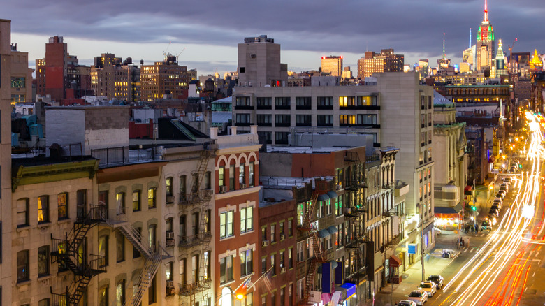 aerial chinatown NYC