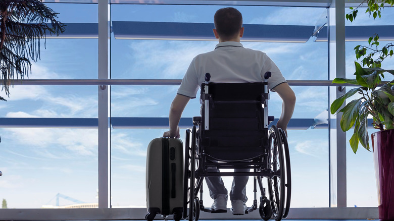 Wheelchair at check-in