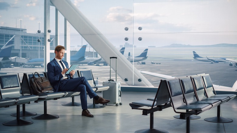 Businessman at airport