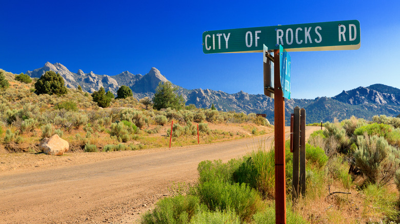 City of Rocks Road Sign