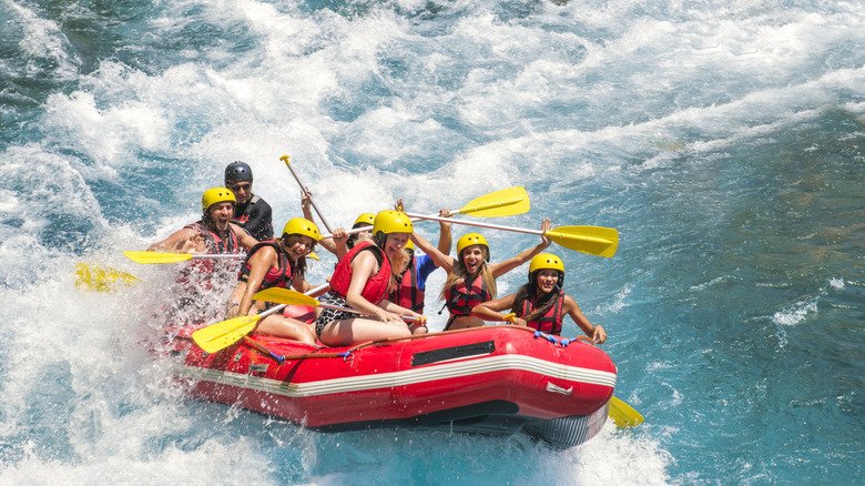 group white water rafting