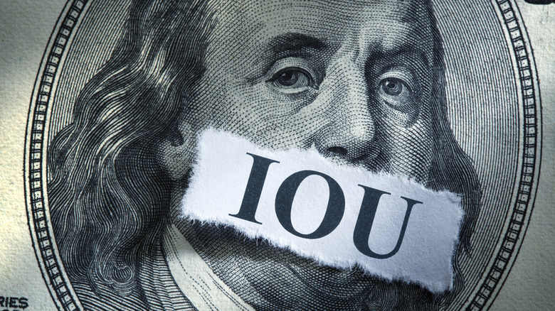 benjamin bill with IOU