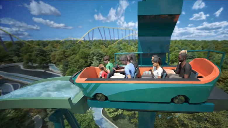 Catapult Falls at SeaWorld San Antonio concept art