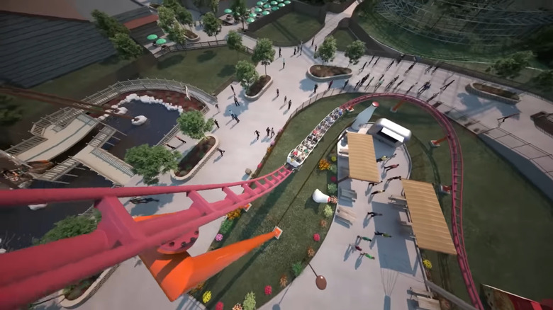 Good Gravy! roller coaster at Holiday World concept art