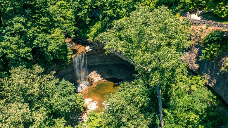 Ariel view of Clifty Falls