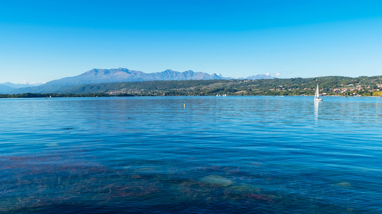 Lago di Viverone in Piedmont, Italy