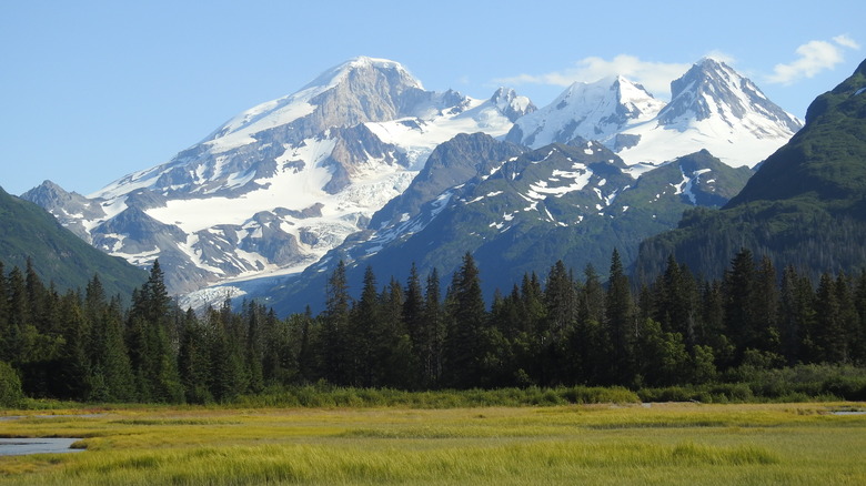 mountains at Lake Clark National Park