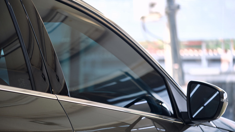 Car with ceramic window tinting
