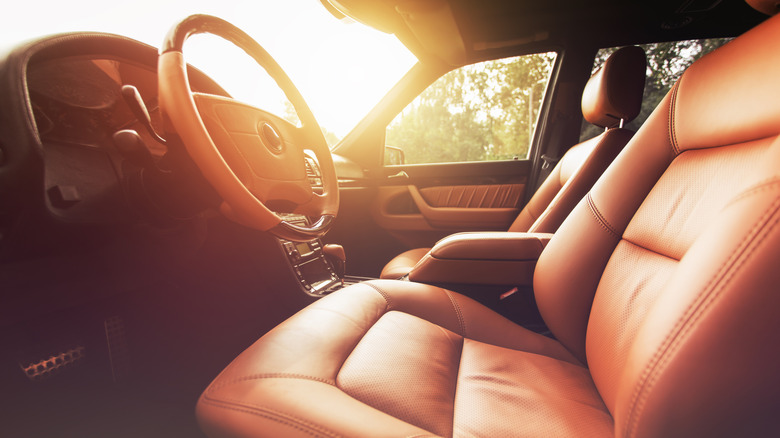 Interior of a car