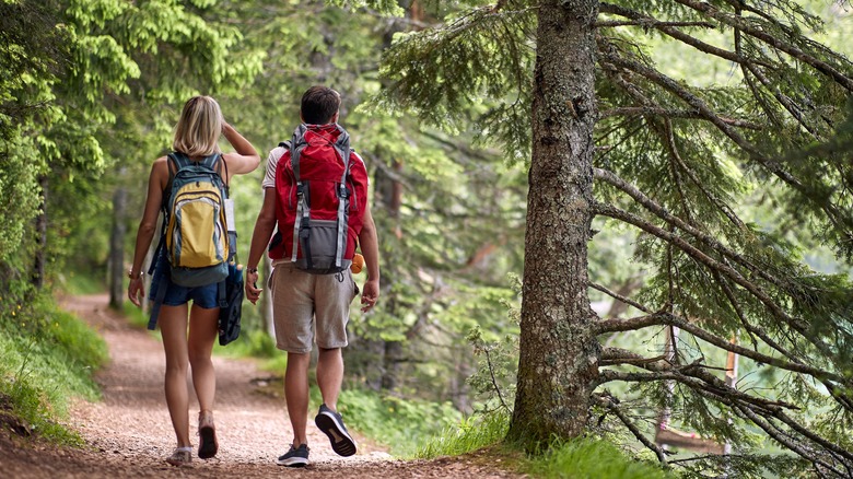 People hiking 