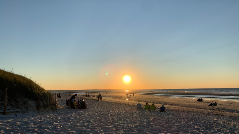 Mayflower Beach, Massachusetts at sunset
