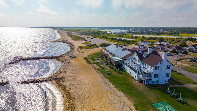 Aerial view of Dennis, Massachusetts 
