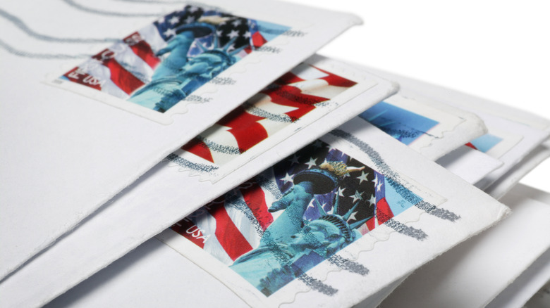 A stack of mail
