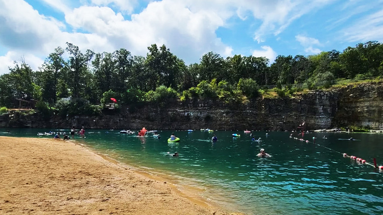 People at Fugitive Beach in Missouri