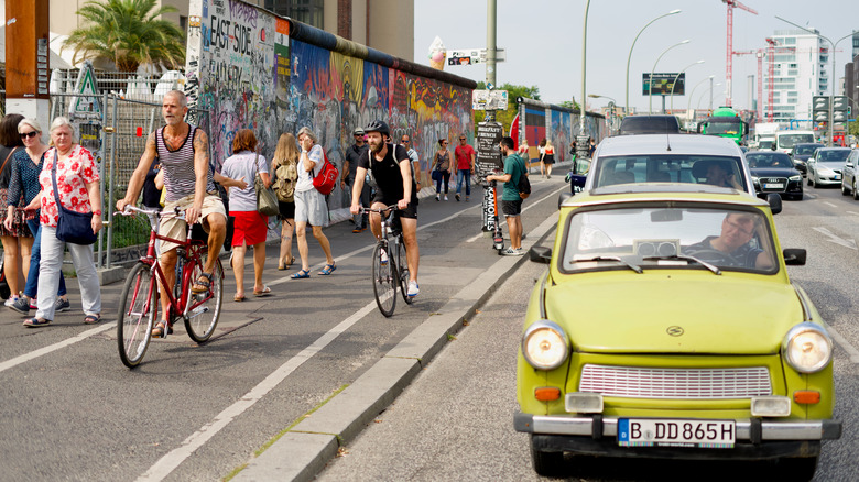 Cyclists and pedestrians in Berlin