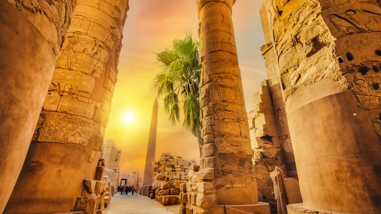 Karnak Temple at sunset
