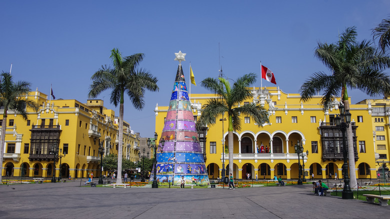 Christmas tree in Lima, Peru