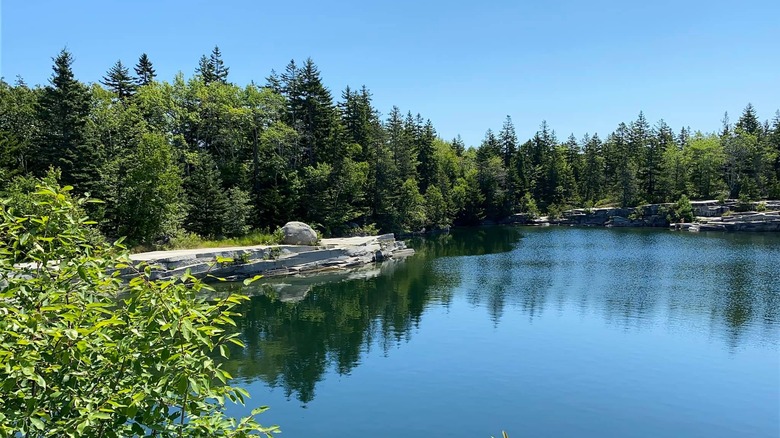 Lawson's Quarry in the summer, Vinalhaven, Maine