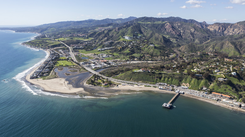 Aerial view of Surfrider Beach