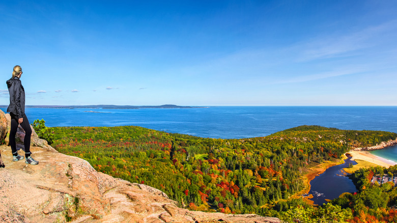 beautiful views from trail in Acadia National Park