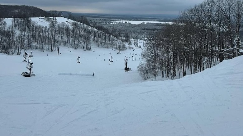 Ski slope at Crystal Mountain Resort