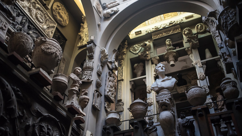 Sculptures and statues in the John Soane Museum