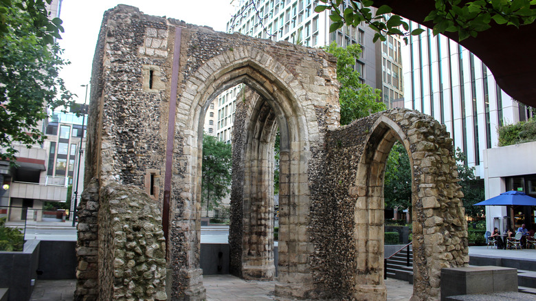 ancient Roman wall in London