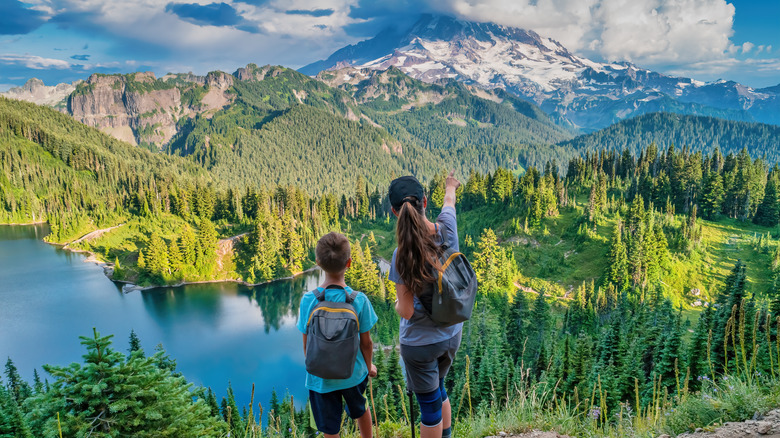 Hiking around Mount Rainier