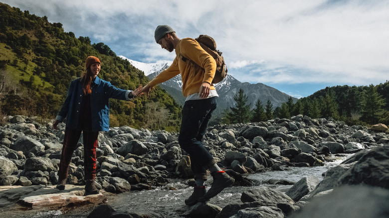 hiking couple