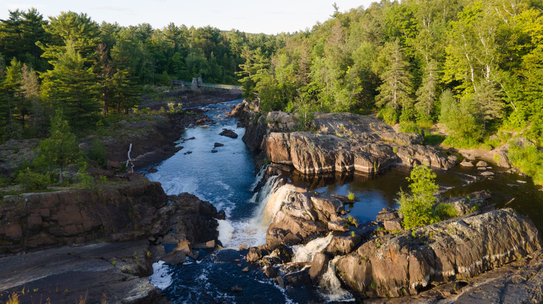 The St Louis River in Jay Cooke State Park Minnesota