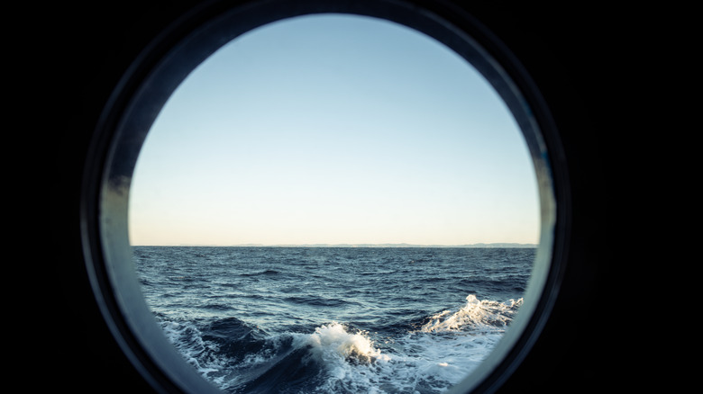 oceanview from portholes