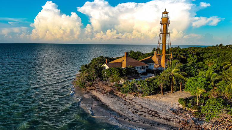 The lighthouse located on Sanibel island, west of Ft. Myers Florida