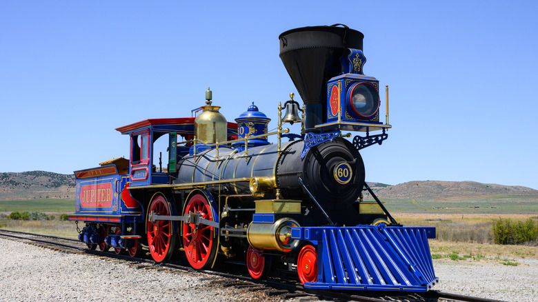 Central Pacific steam engine Jupiter at Golden Spike National Historic Park
