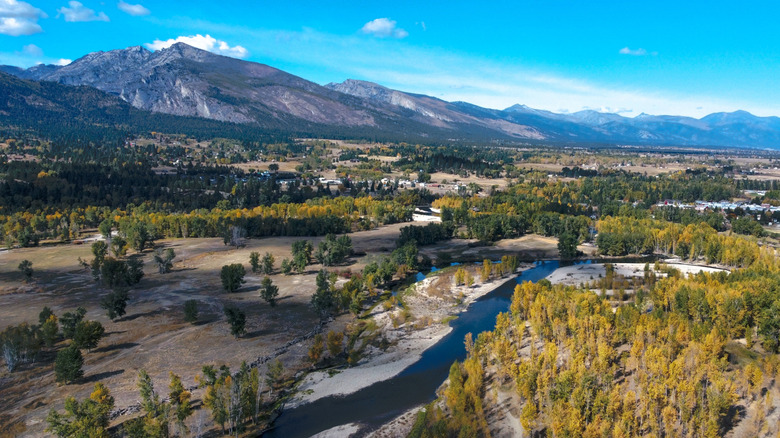 river and mountains