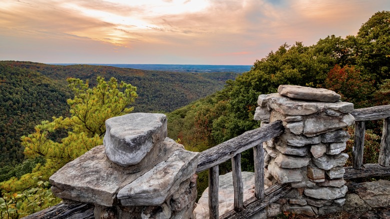A scenic overlook in Coopers Rock