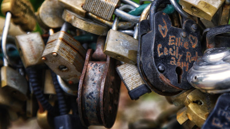 Lover's leave their locks in Lovelock