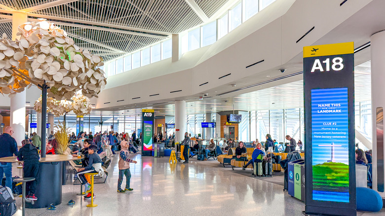 The newly renovated Terminal A at Newark Liberty International Airport.
