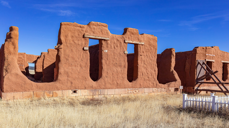 Adobe ruins at Fort Union National Monument