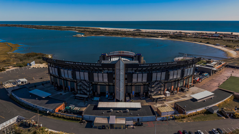 aerial view of the Northwell Health at Jones Beach Theater